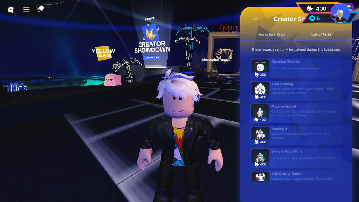 Avantages du Creator Showdown 2026