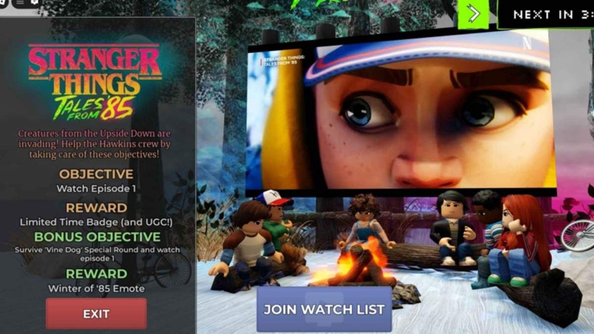 Contes de Stranger Things de 1983 Watch Party dans Evade