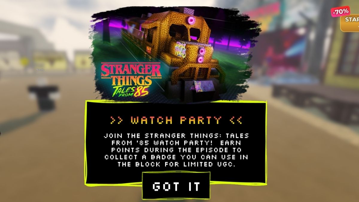 Soirée de surveillance de l'événement Stranger Things à Dead Rails