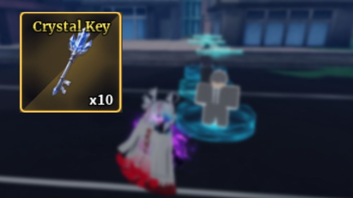 Clé de cristal dans un morceau de marin