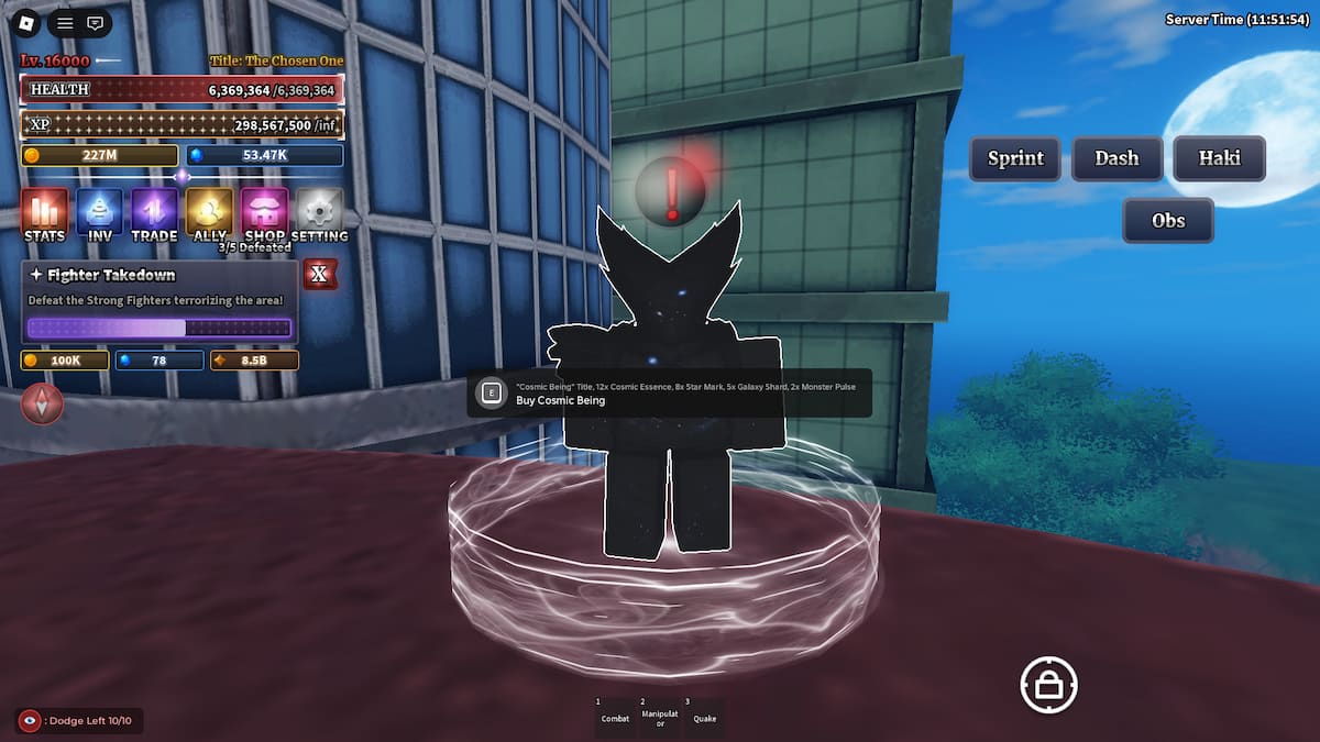 Acheter Cosmic Being dans Sailor Piece