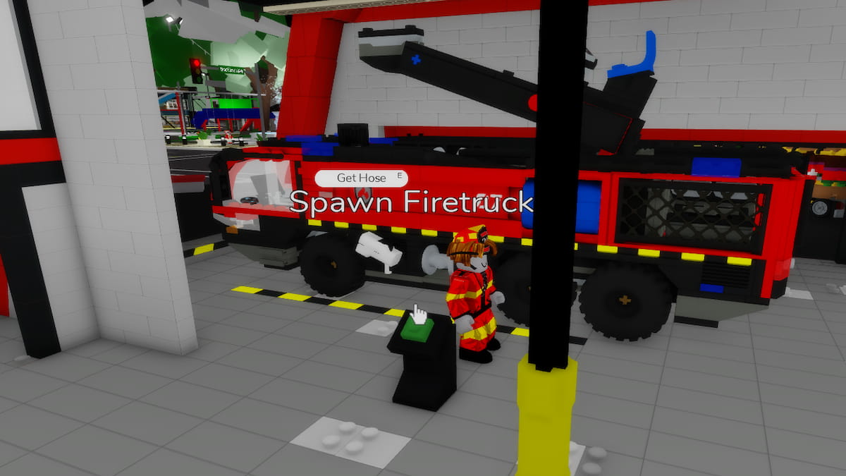 Un camion de pompier LEGO à Brookhaven