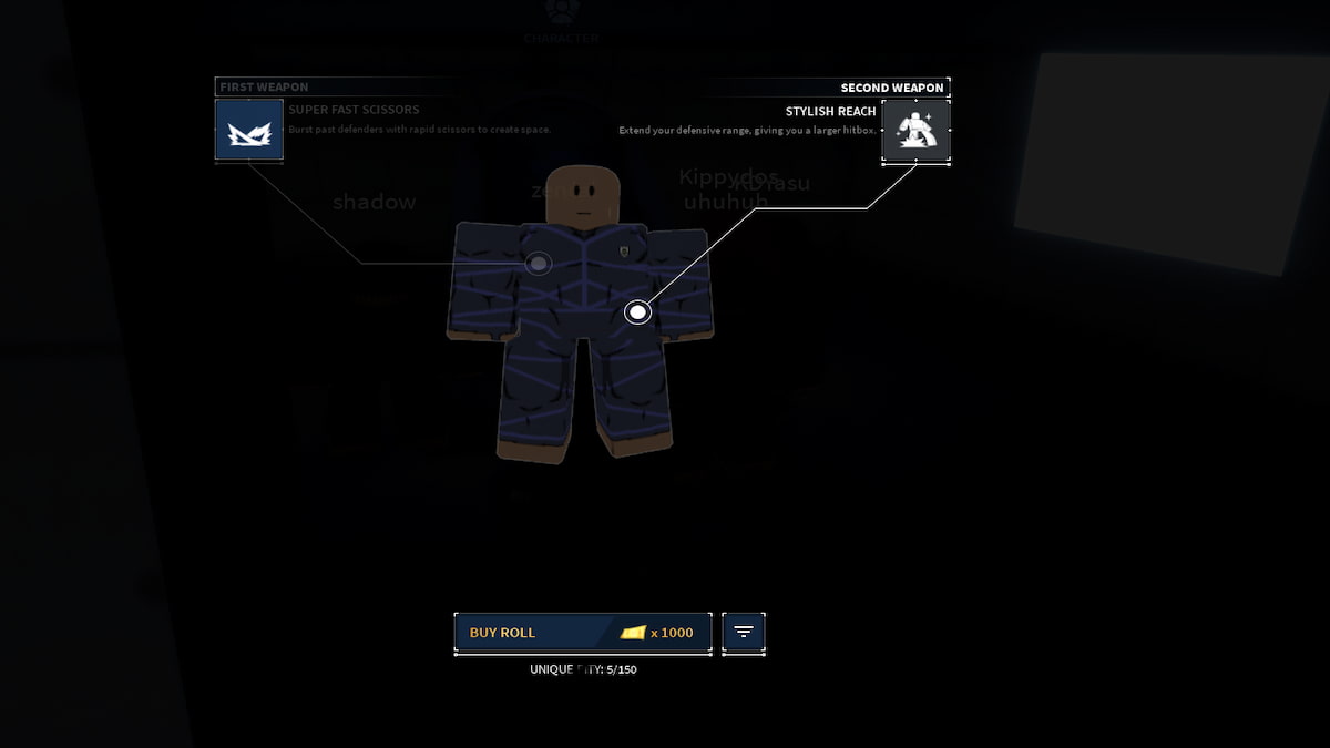 Le menu des armes dans Locked 2