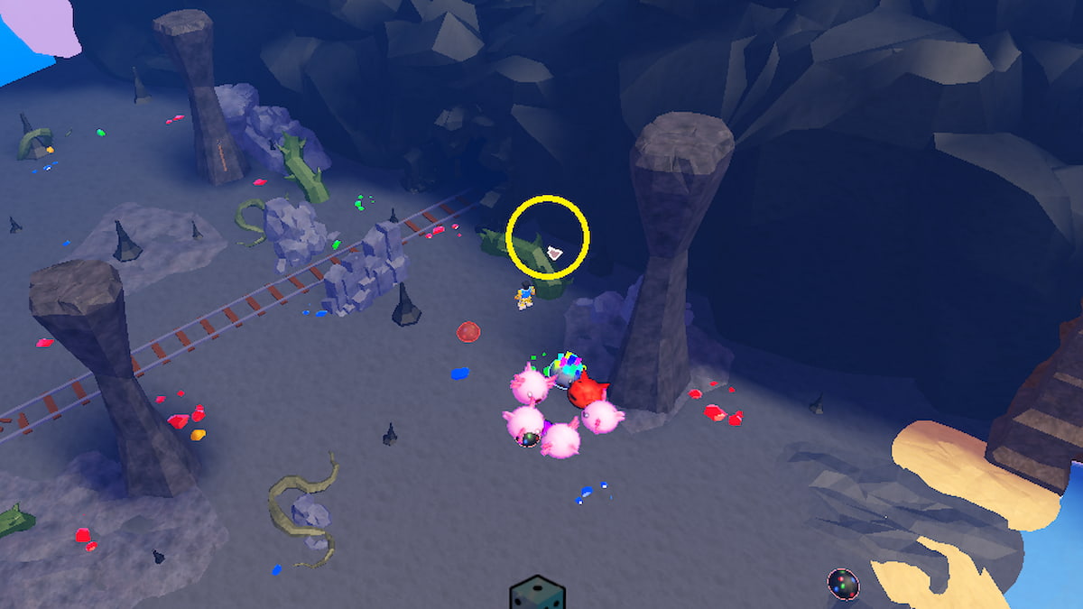 Un parchemin de recette dans Slime RNG