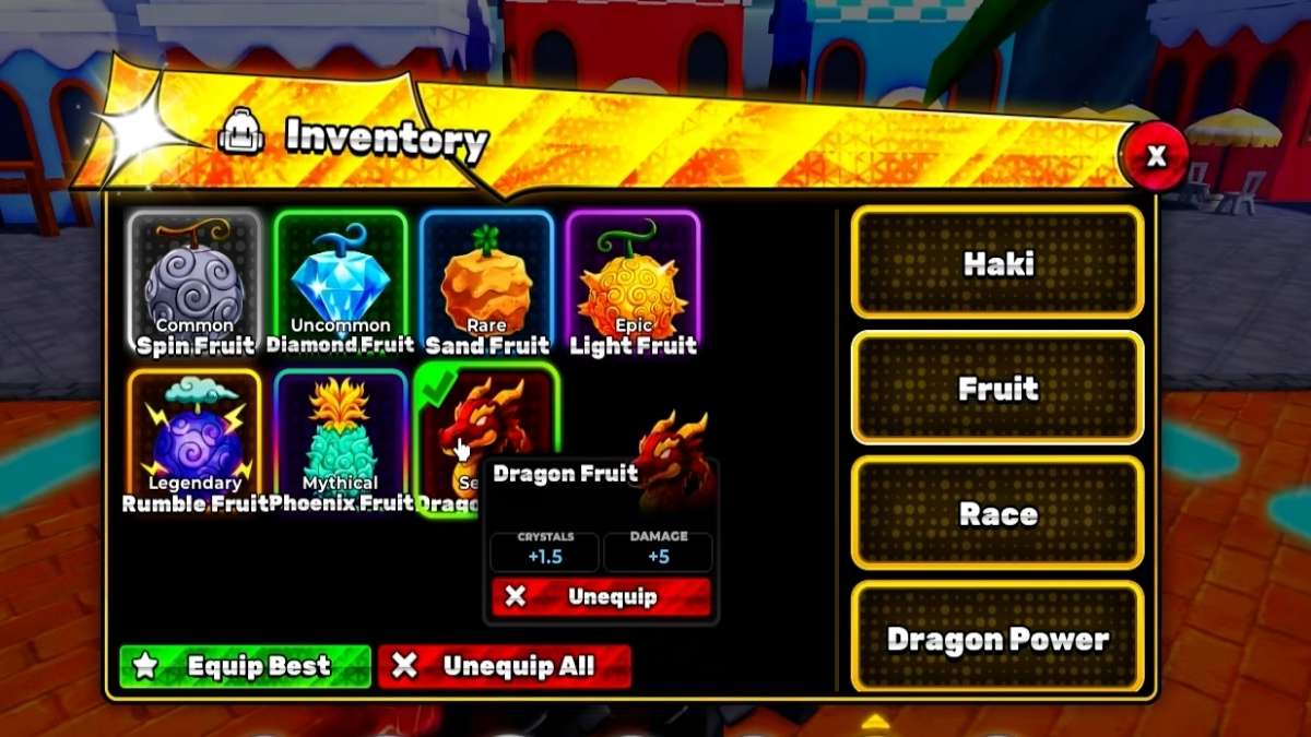 Fruits du Démon dans World Fighters