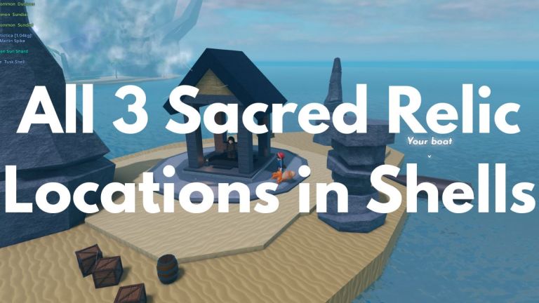Les 3 emplacements de reliques sacrées dans des coquillages – Roblox