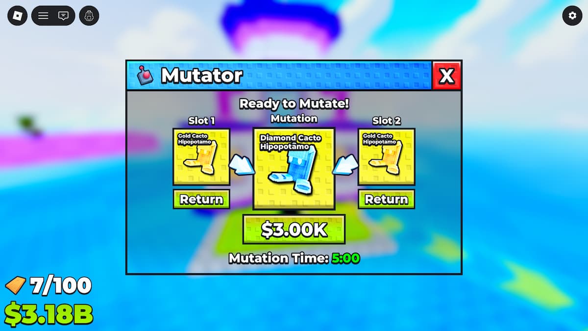 Construire un pont vers la machine de mutation Brainrots