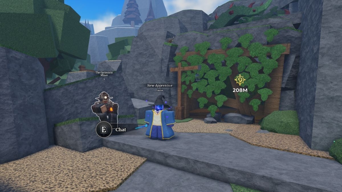 Coffre à l'intérieur de la mine dans Wizard Alchemy