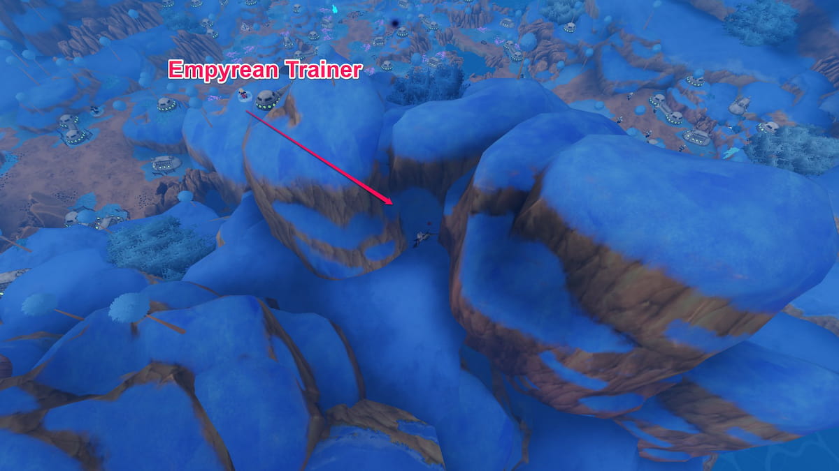image montrant l'emplacement de la fleur de sang sur la planète bleue