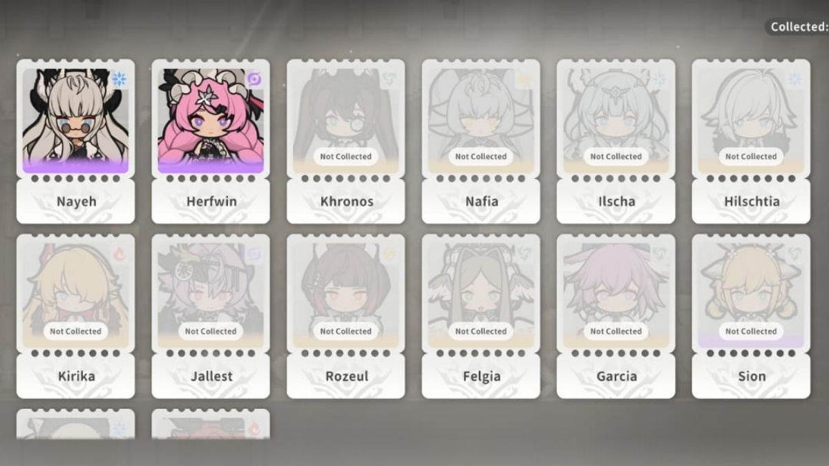 Liste des personnages dans ALLfire