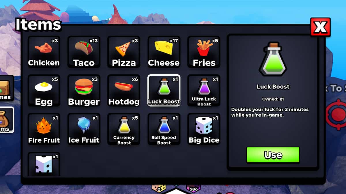 Les potions de chance dans Slime RNG
