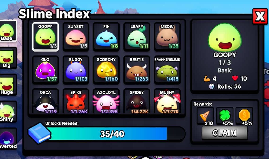 The Slime Index in Slime RNG