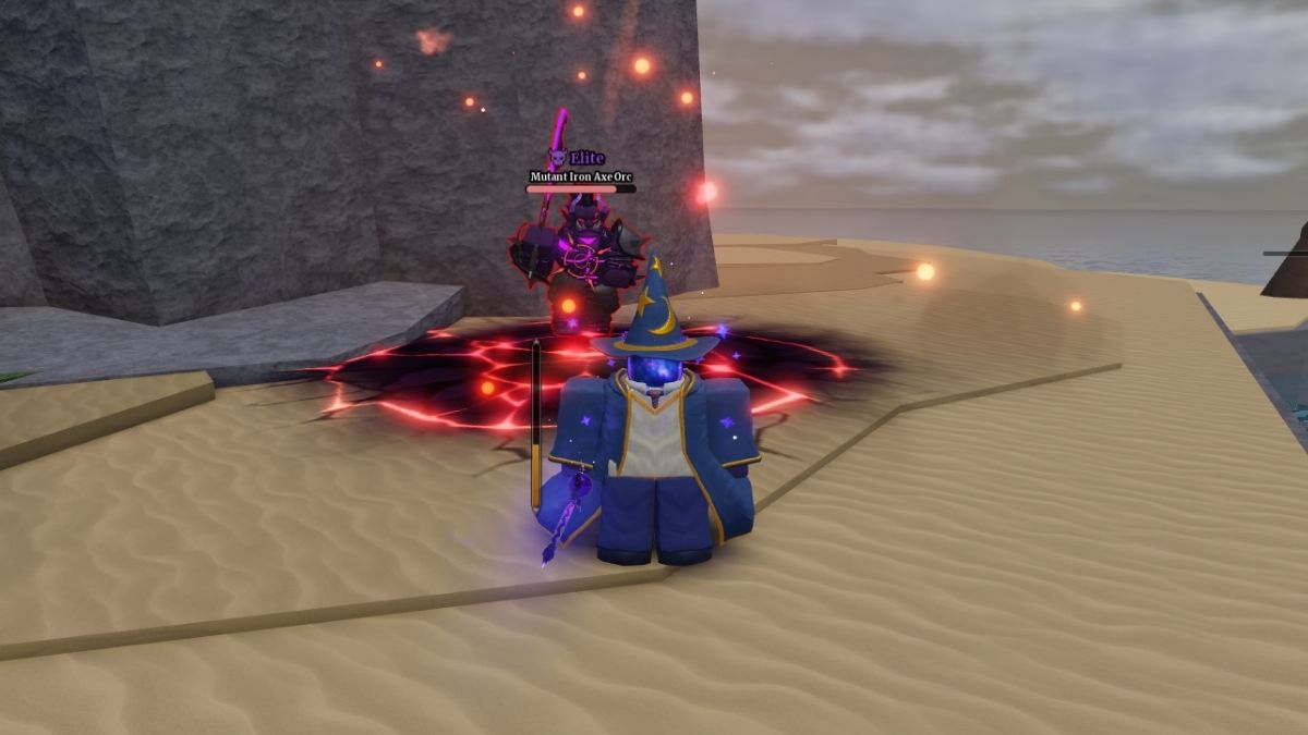 Orc mutant Iron Axe qui doit être vaincu pour un fragment