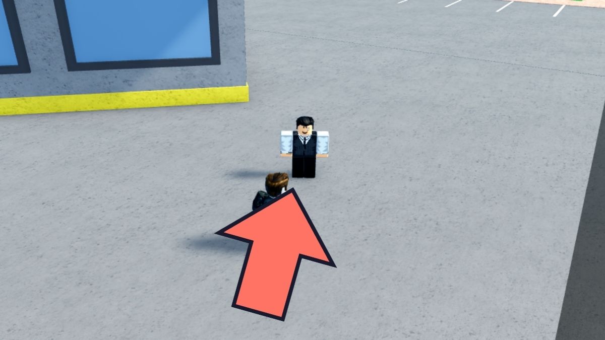 Emplacement du vendeur NPC 1 dans Car Dealership Tycoon