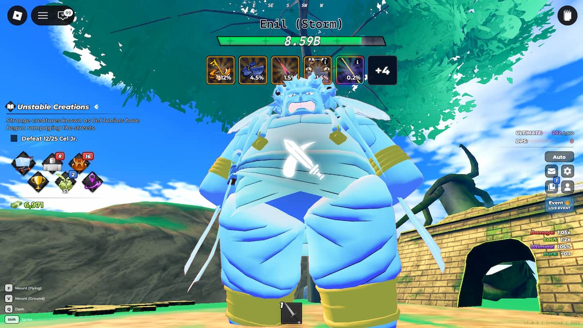 image du boss secret d'Enil dans Anime Warriors 3