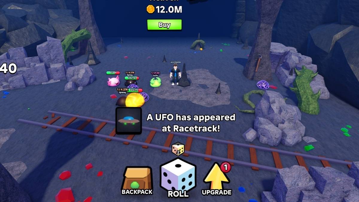 Notification d'événement OVNI dans Slime RNG