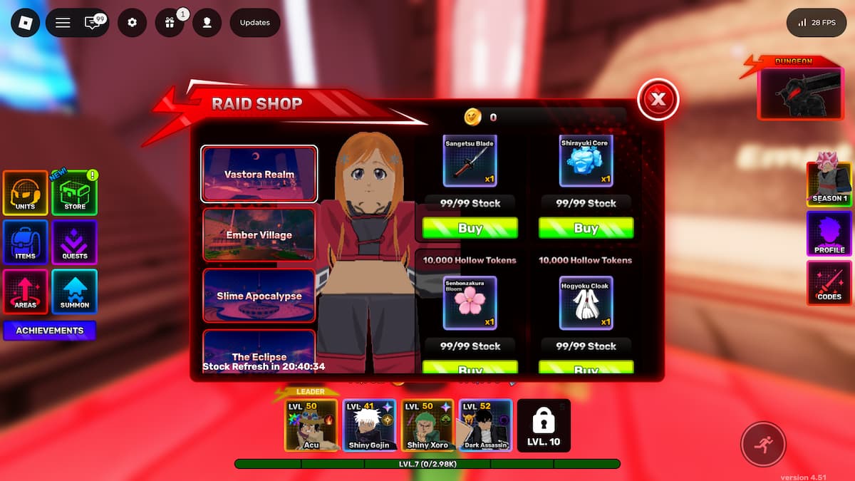 image montrant les objets evo d'Anime Story 2 de la boutique Raid