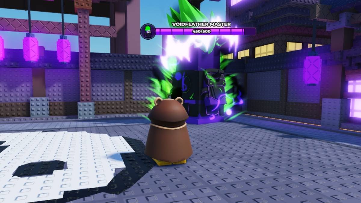 Voidfeather Master Boss dans l'événement Dojo de Knockout Roblox