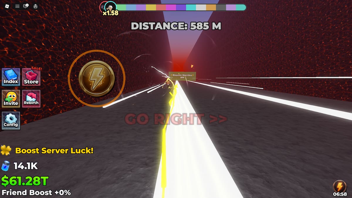 Image montrant le mini-jeu de mutation dans Be Flash for Brainrots