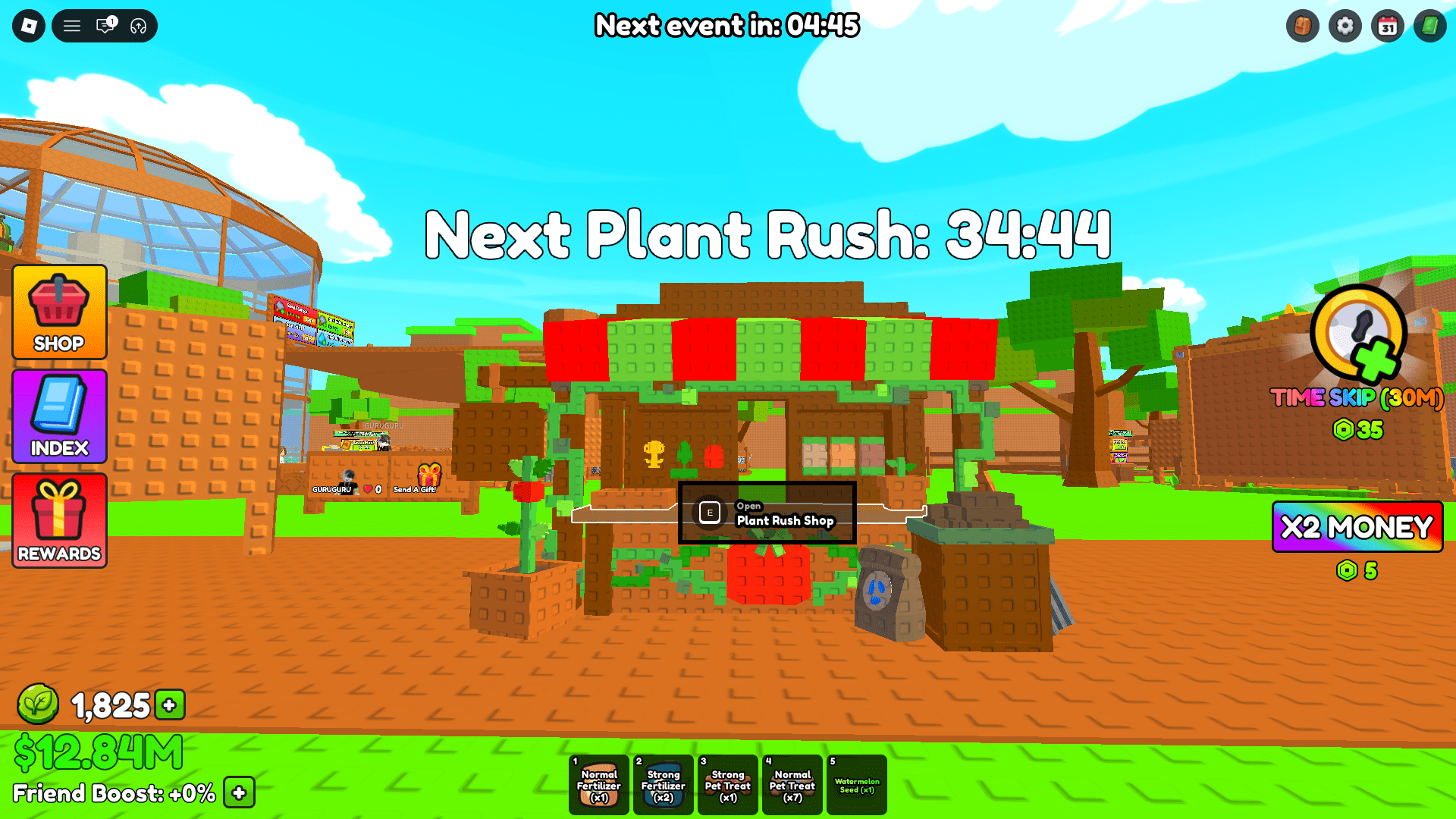 image montrant le magasin Plant Rush dans Build a Ring Farm