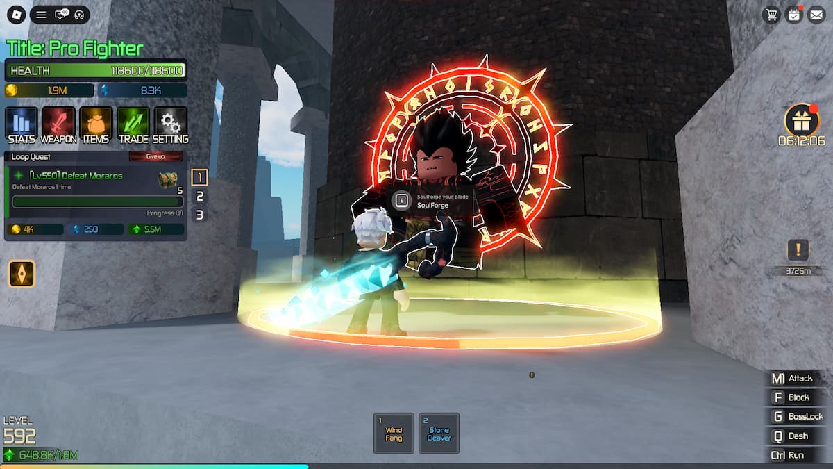 image montrant le PNJ Soul Forge dans Broken Blade