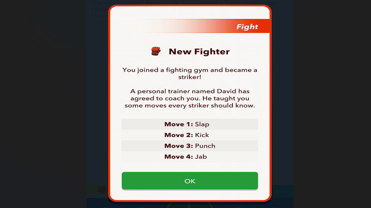 Le nouveau statut de combattant BitLife Trainer