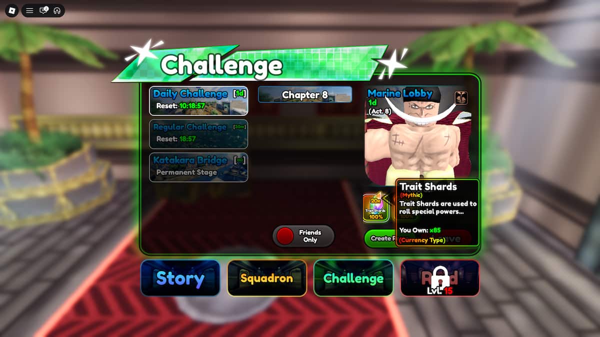 image montrant la ferme Trait Shards dans Anime Squadron