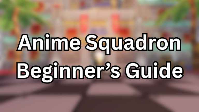 Guide du débutant de l'escadron Anime