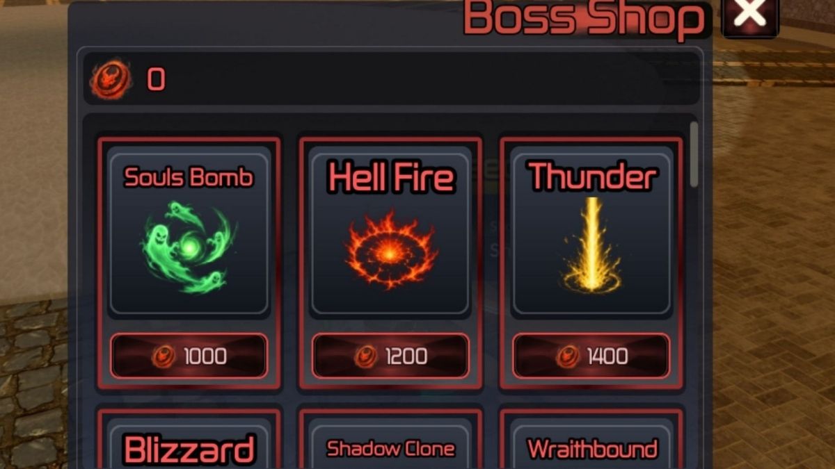 Runes dans la boutique du boss de Broken Blade