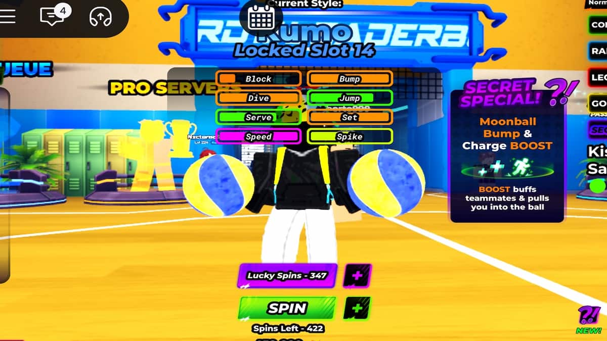 Le style Kumo dans les légendes du volleyball